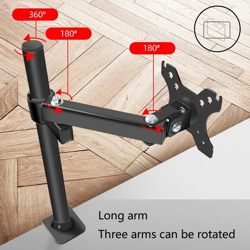 HILLPORT Adjustable Monitor Arm (14-27") 4