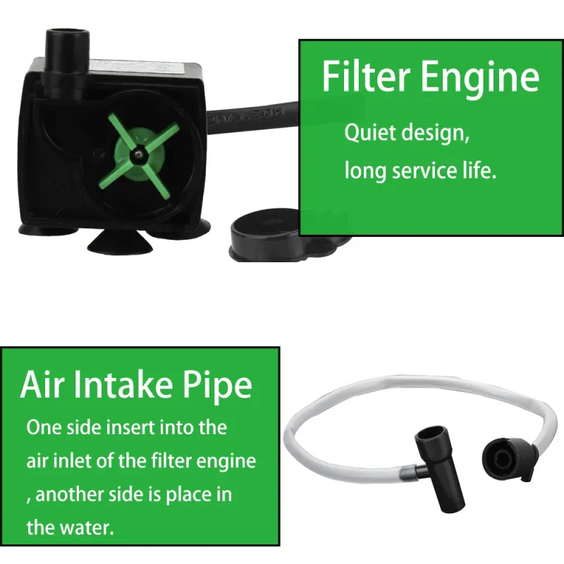 Submersible Aquarium Filter Pump with Oxygenator 3