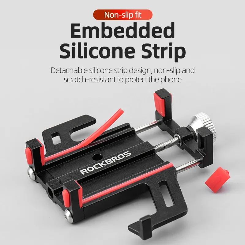 ROCKBROS CNC Aluminum Bike Phone Holder 3