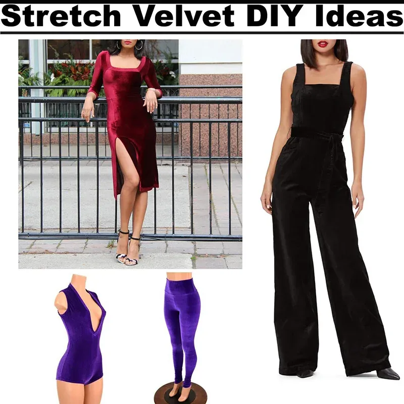 160cm Polyester Knitting Velvet Fabric 5
