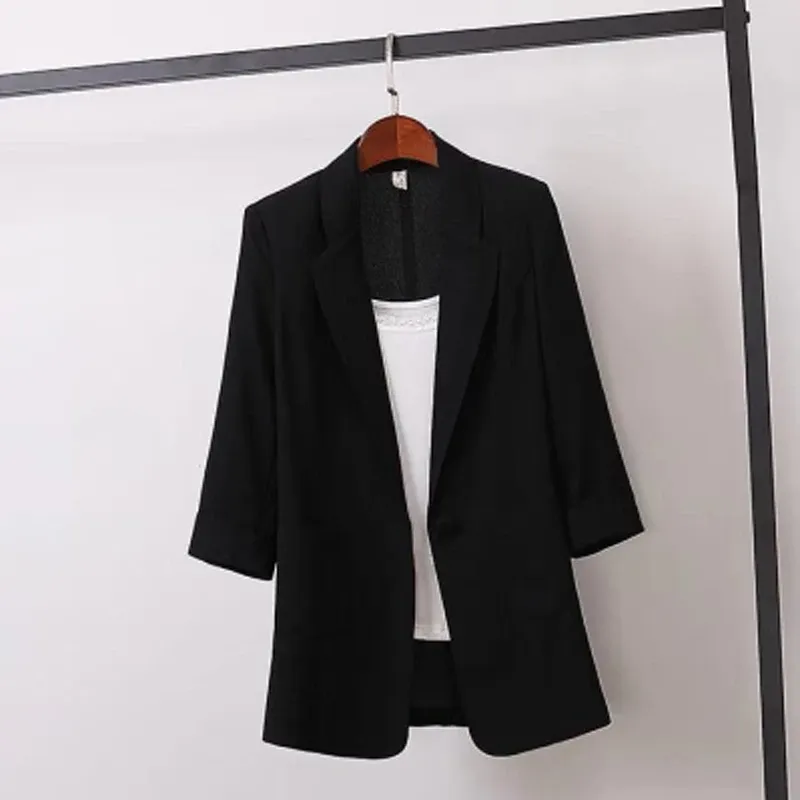 Korean Loose Women's Blazer - Summer Office Jacket 3