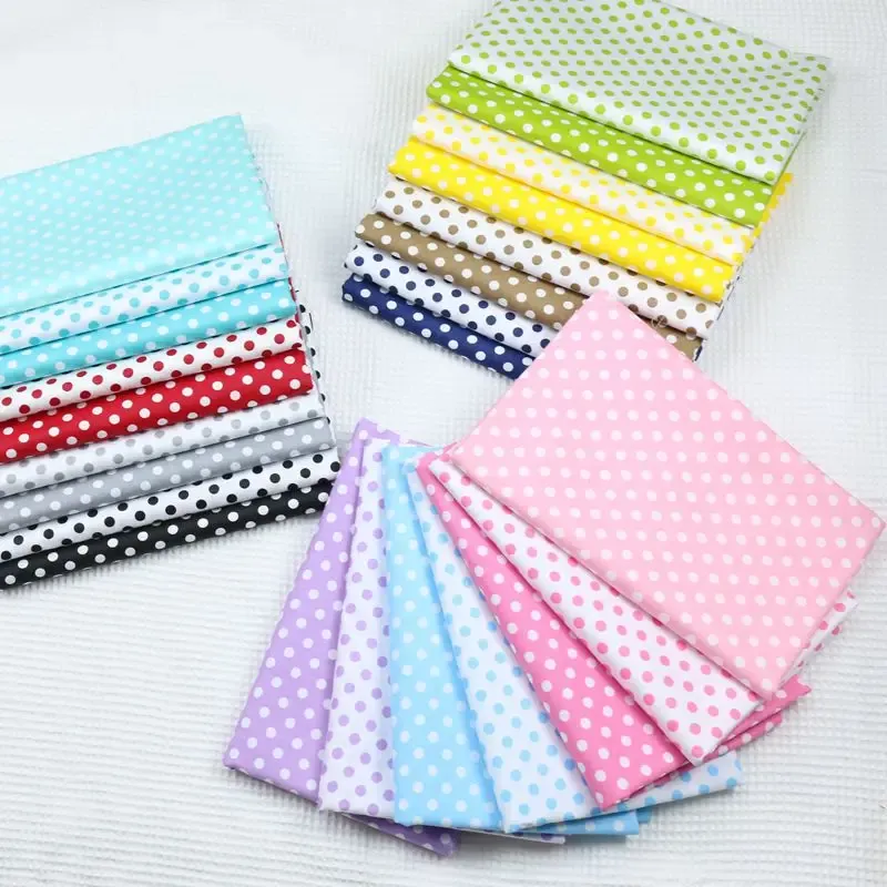 Dots Printed Cotton Fabric by Meter 4