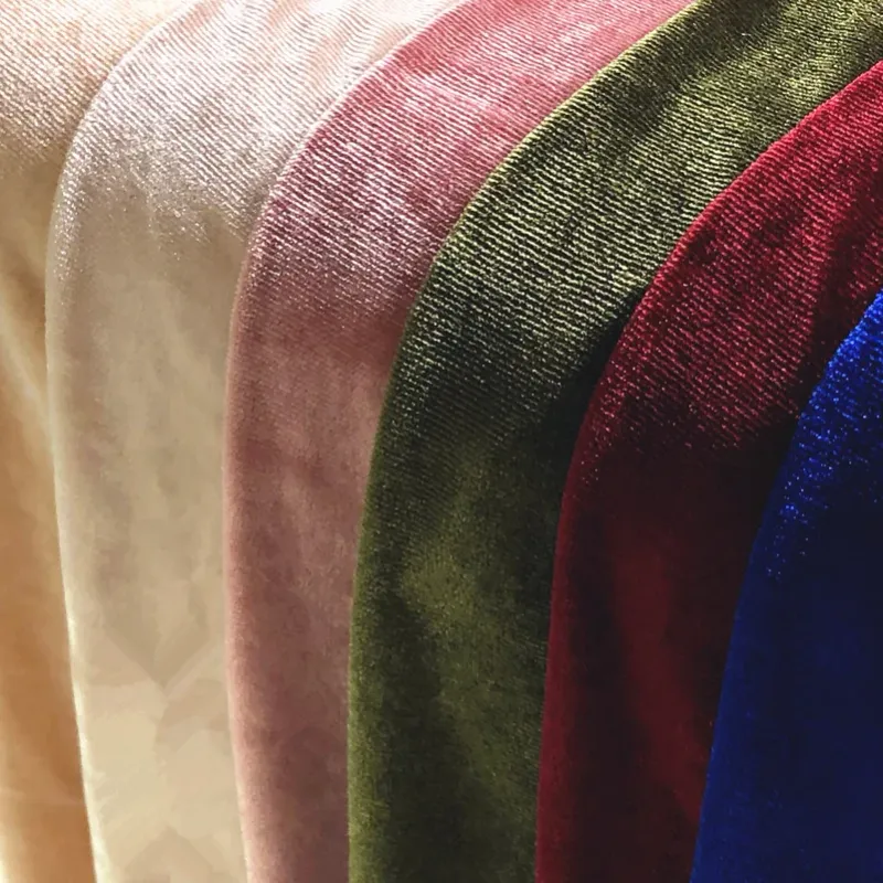 Gold Velvet Pleuche Fabric - Half Meter 1