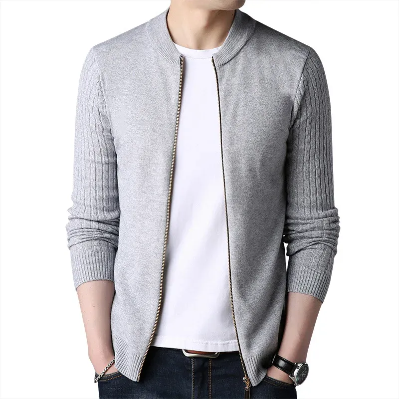 Men's Slim Fit Knit Cardigan Jacket 4