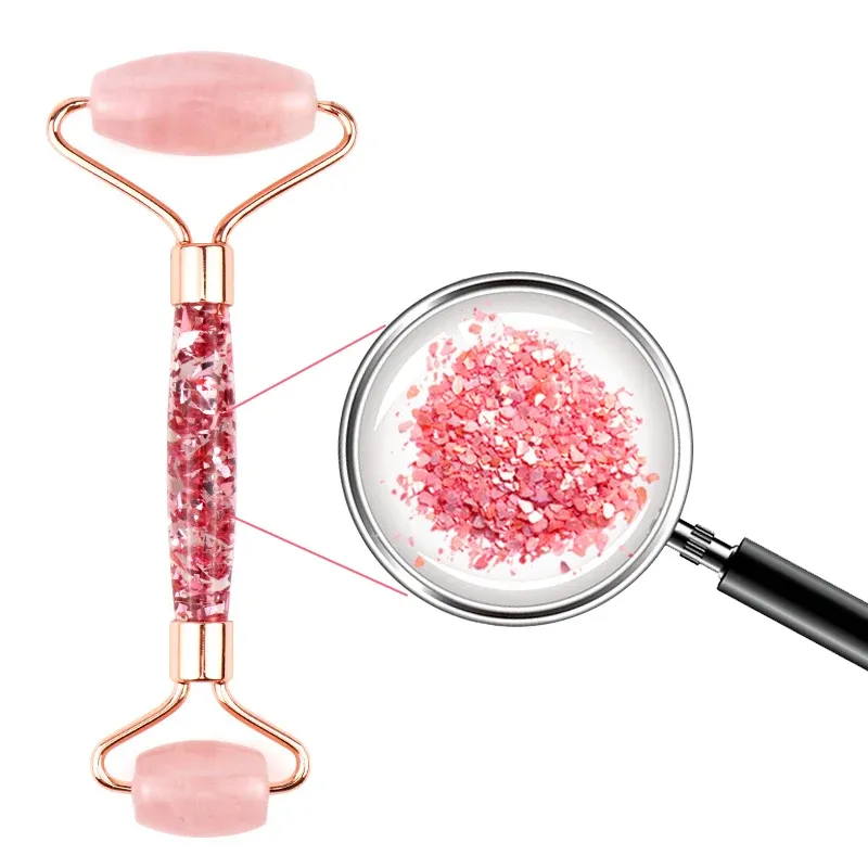 Rose Quartz Eternal Flower Jade Roller & Gua Sha Set 3