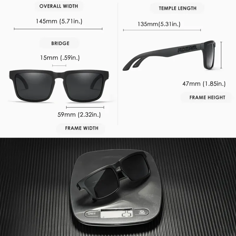 KDEAM Polarized Square Men's Sunglasses 4