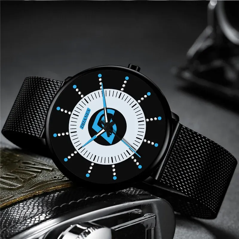 Minimalist Black Mens Luxury Watch 3