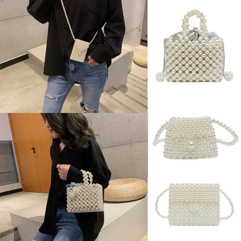 Pearl Beaded Evening Bag 1