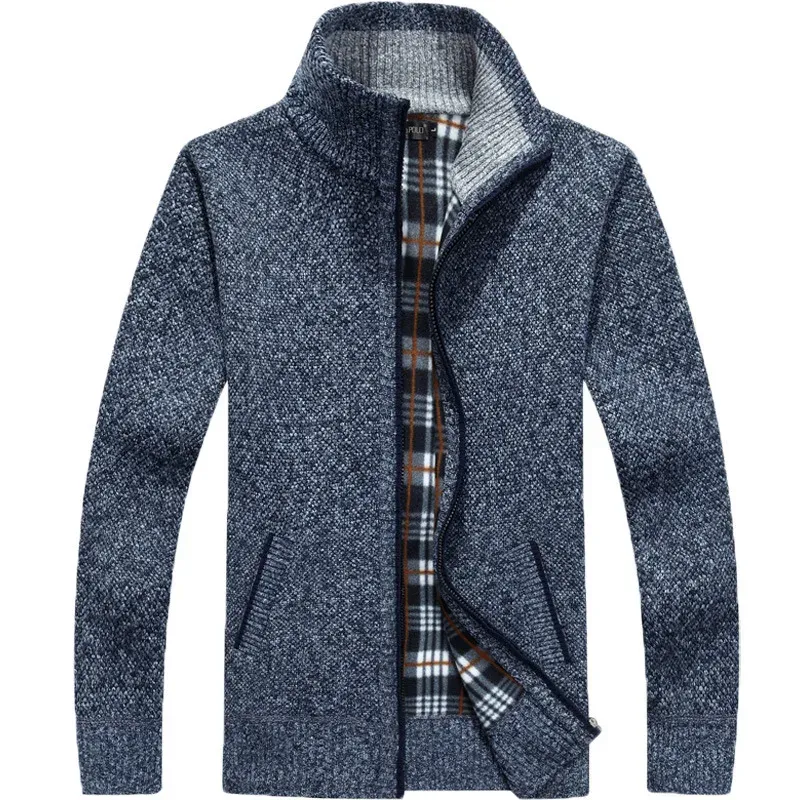 Men's Fleece Lined Knit Cardigan Jacket 4