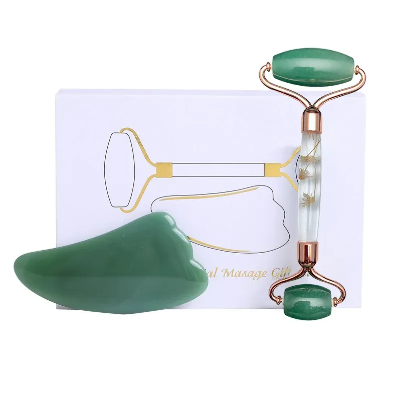 Quartz Eternal Flower Jade Roller & Gua Sha Set 1