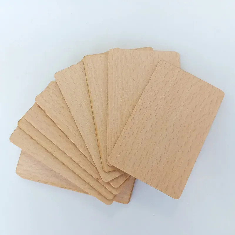 10-Pack Wood NFC Cards for DIY 3