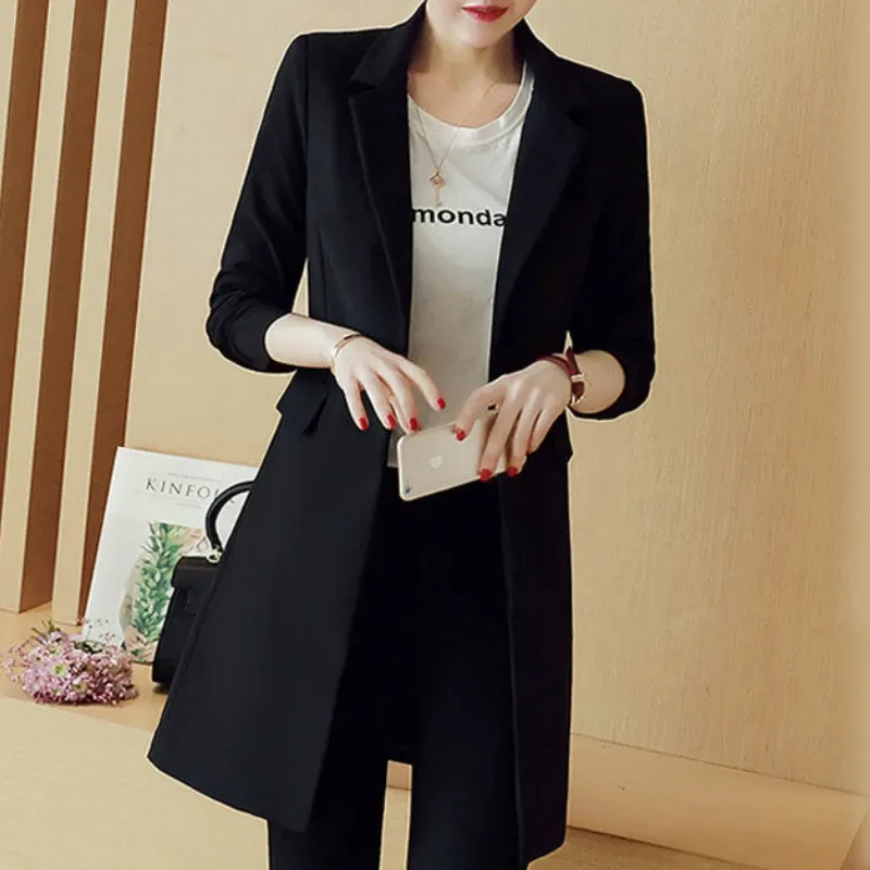 Plus Size 4XL Black Oversized Blazer 4
