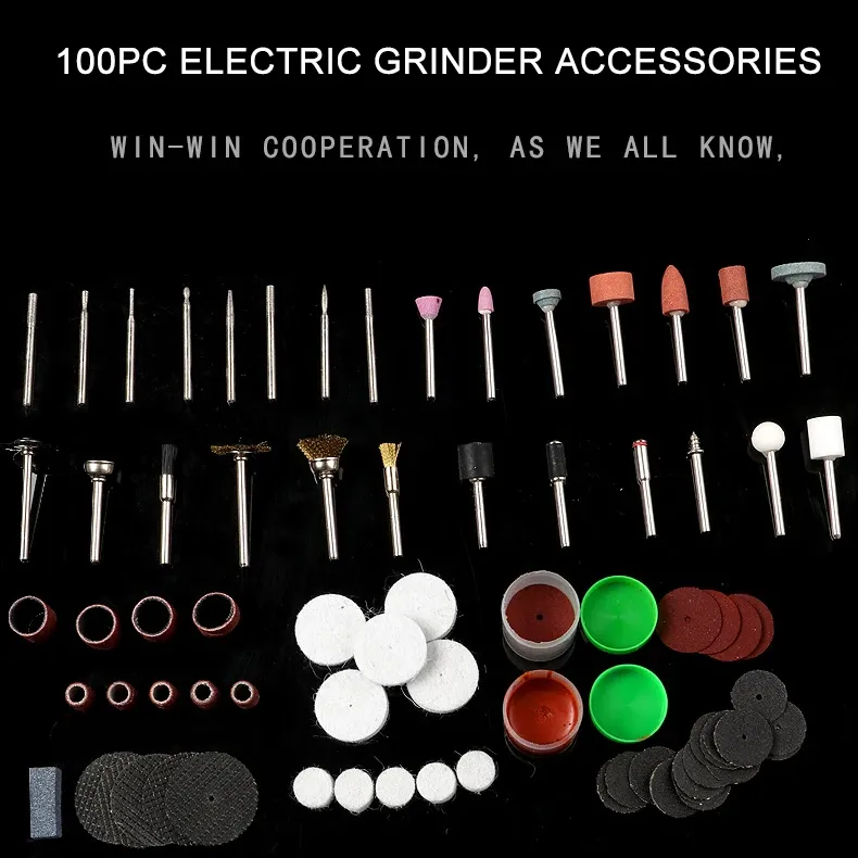 100pc Rotary Tool Bit Set for Dremel 5