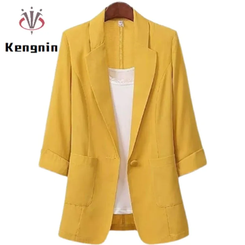 Korean Loose Women's Blazer - Summer Office Jacket 2