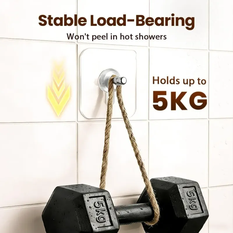 Drill-Free Adhesive Wall Hooks 4