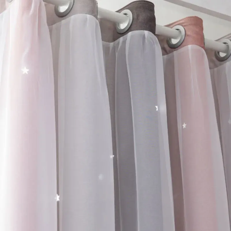 Silver Twinkle Star Blackout Curtains for Kids 5