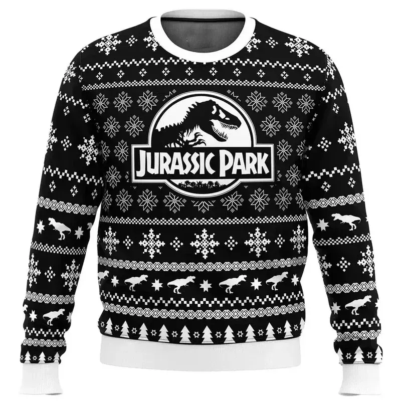 Jurassic Park Dinosaur Christmas Sweater Hoodie 1
