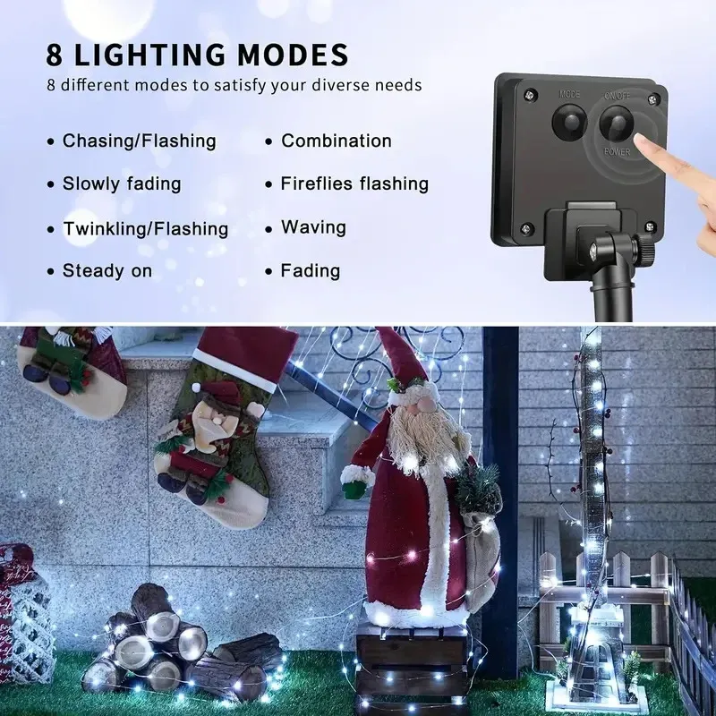 Solar LED String Lights Outdoor 3