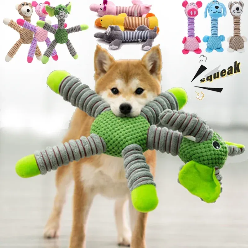 Indestructible Plush Squeaky Dog Toy 1