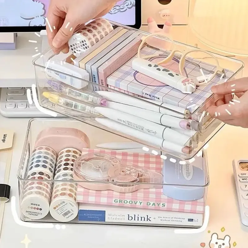 Transparent Stackable Storage Bins 4