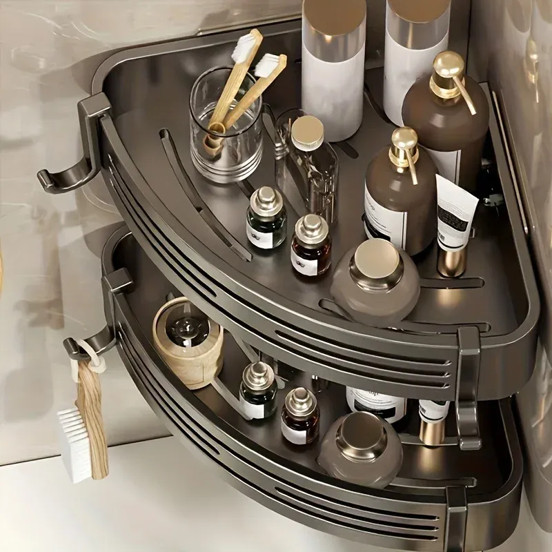 Corner Shower Caddy with Suction Cups 6