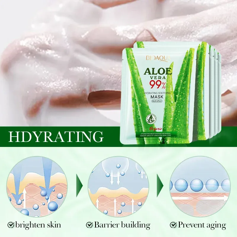 BIOAOUA Aloe Hydrating Facial Mask 3