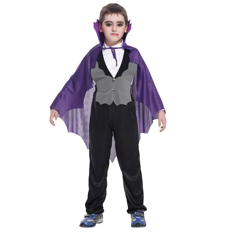 Kids Dark Vampire Count Cosplay Set 4