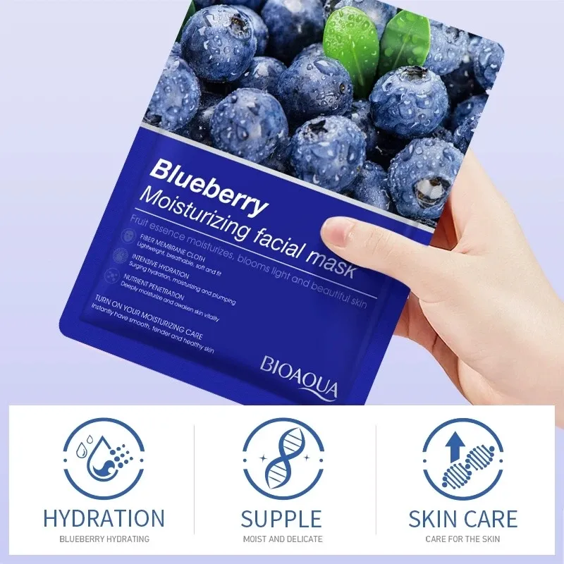 BIOAQUA 8pcs Fruit Face Mask Set 2