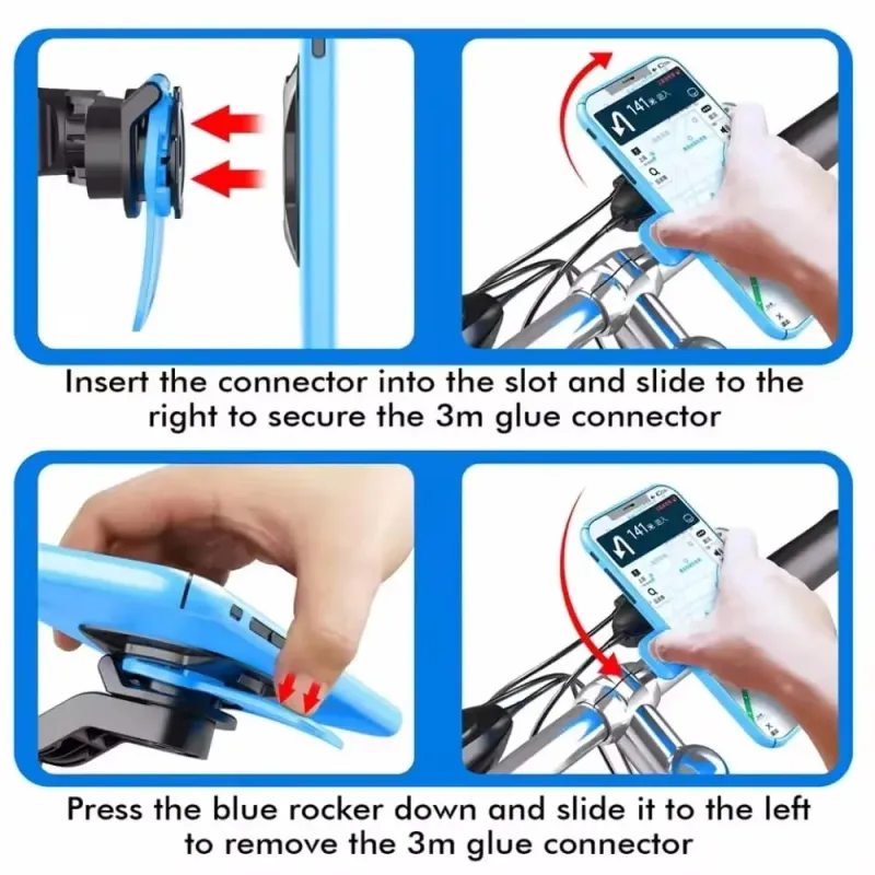 Universal Shockproof Motorcycle Phone Mount 5