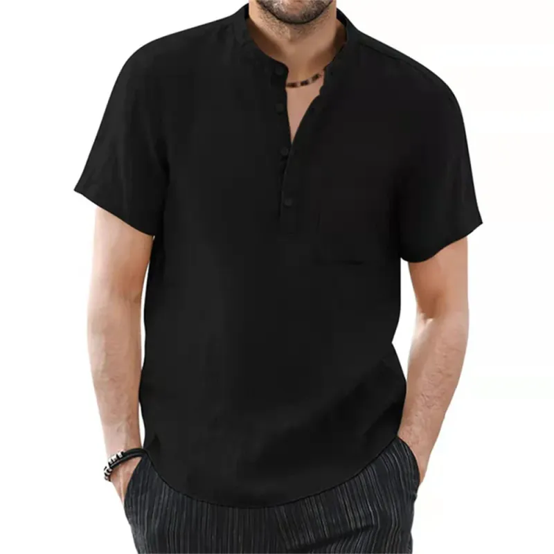 Cotton Linen Blend Men's T-Shirt 3