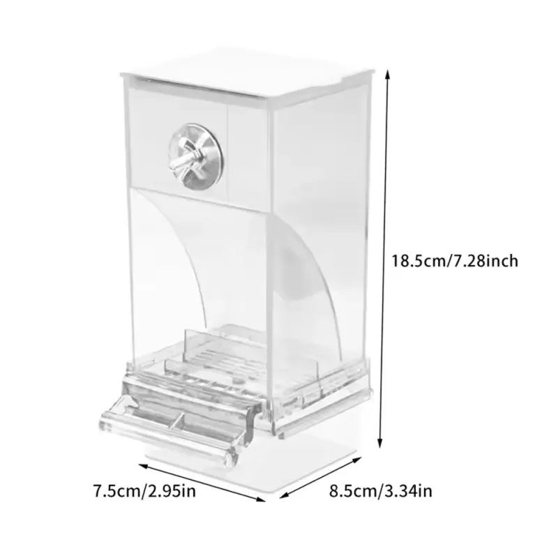 Parrot Feeder Anti-Spill Bird Food Box 6