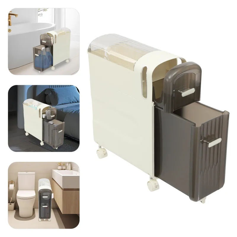 Slim 2-Drawer Bathroom Organizer 1