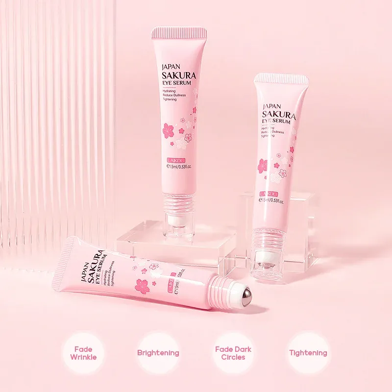 LAIKOU Sakura Vitamin C Eye Serum Roller 6