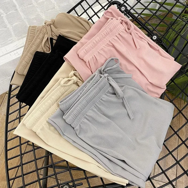 Wide Leg Ice Silk Summer Pants 5