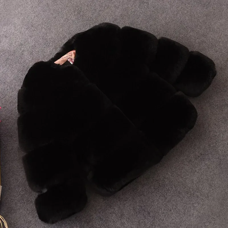 Girls Faux Fur Winter Coat Jacket 6