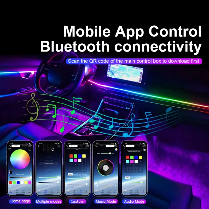RGB LED Car Ambient Light Kit 2