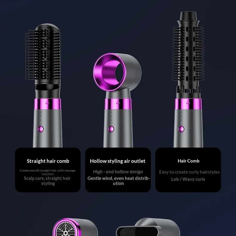 5-in-1 Negative Ion Hot Air Brush Styler 5