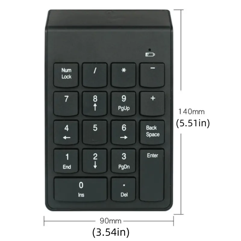 Slim 2.4G Wireless Numeric Keypad 6
