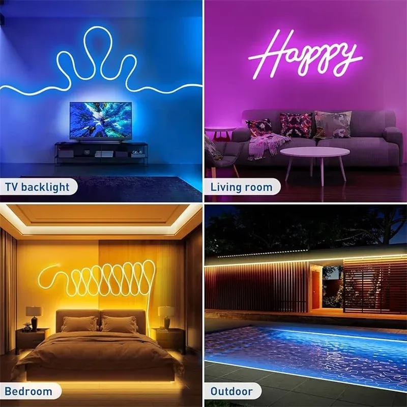 USB Neon Rope Lights with App Control 6