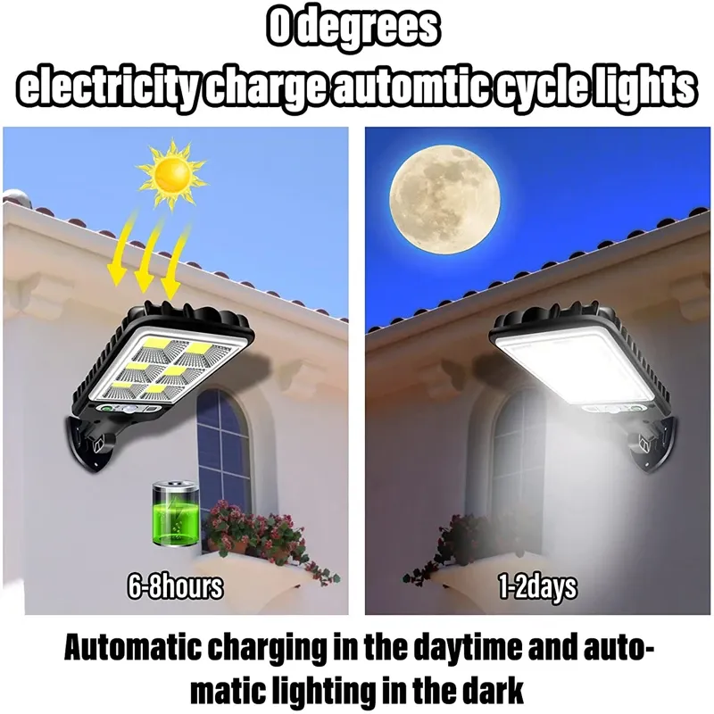 Solar Motion Sensor Outdoor Lights (6-Pack) 2