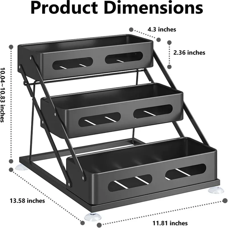 3-Tier Foldable Spice Rack 2
