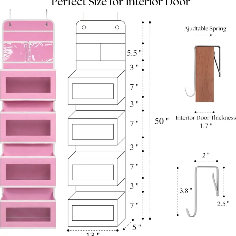 Pink Over Door Organizer 5