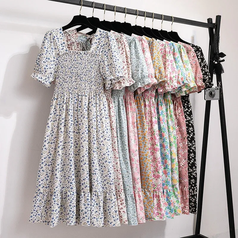Pleated Chiffon Midi Beach Dress 1
