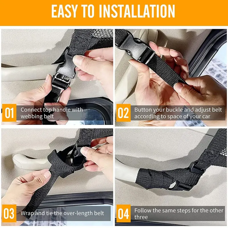 Car Roof Storage Net Bag Organizer 2
