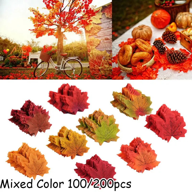 Artificial Silk Maple Leaf Garland Vine 1