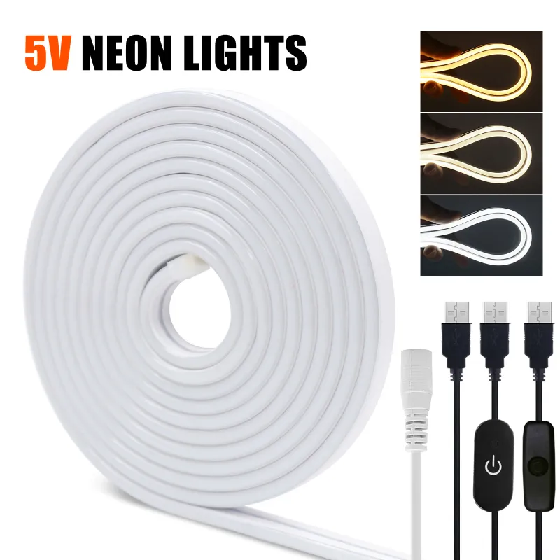 USB LED Neon Strip Light Dimmer Kit 1