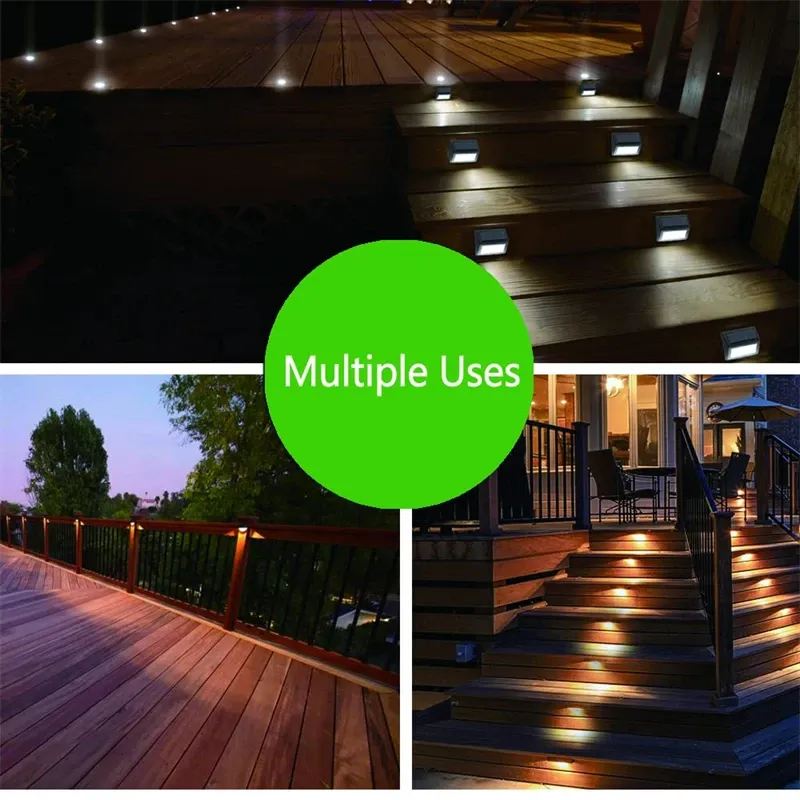 Solar Stair Lights - Outdoor LED Step Lamps 5