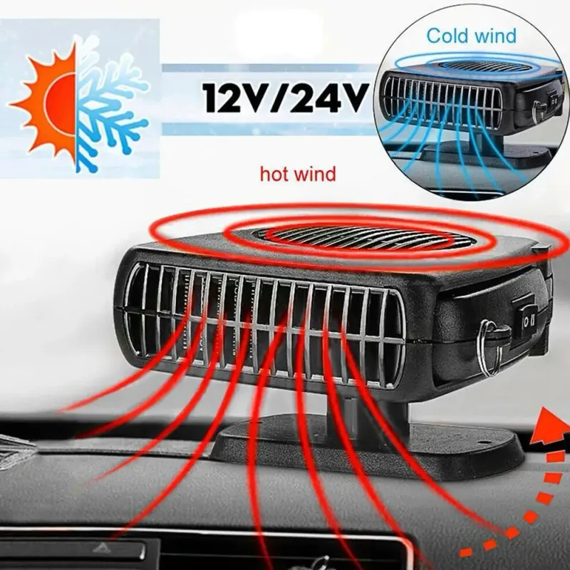 Portable 360° Car Heater & Defroster Fan 4
