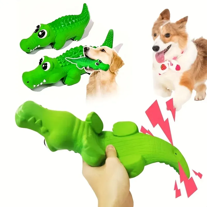 Shark Squeaky Dog Chew Ball Toy 5