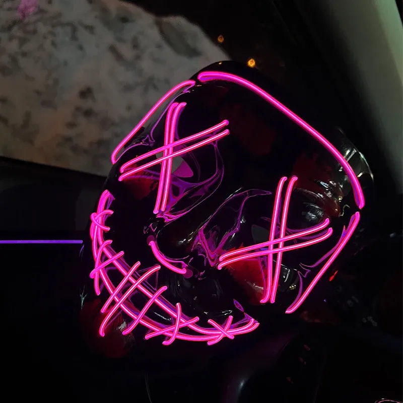 Wireless Neon LED Purge Glow Mask 5